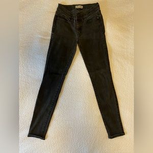 Madewell skinny skinny black jean